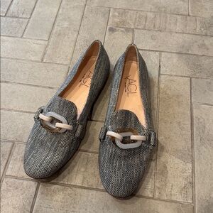 AGL Woven Black and White Flats